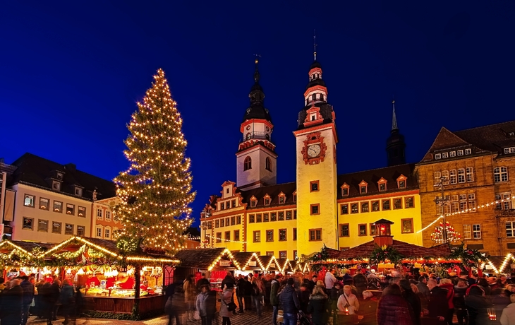 Chemnitz Weihnachtsmarkt - Chemnitz christmas market by night