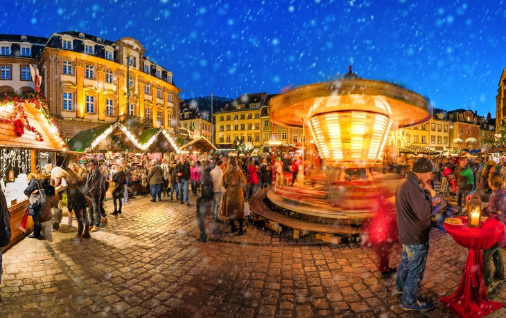 Weihnachtsmarkt in Heidelberg, Deutschland
