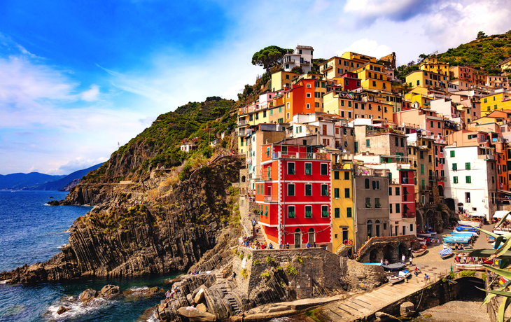 Riomaggiore - das östlichste der fünf Dörfer der Cinque Terre