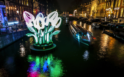 Lichtfestival in Amsterdam, Niederlande