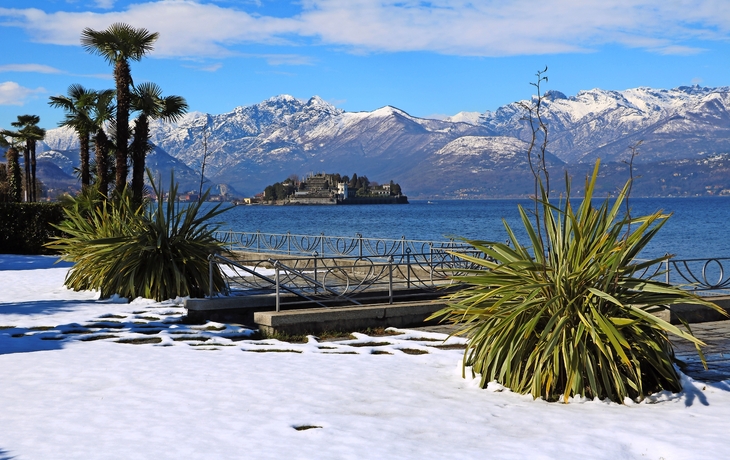 Winter in Stresa am Lago Maggiore, Piemont Italien