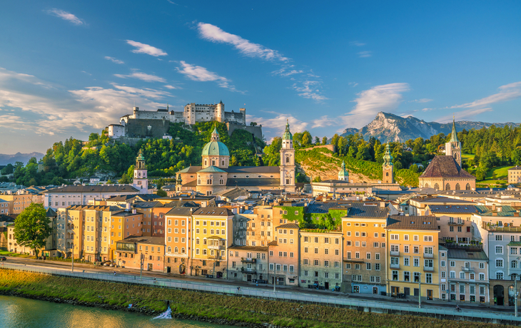 Aussicht auf die Skyline der Stadt Salzburg